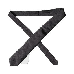 Black Satin 100% Silk Adjustable Women Tied Necktie Tie
