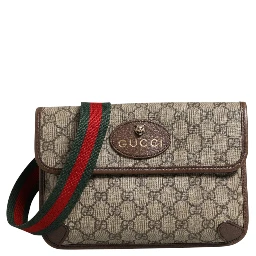 Supreme Monogram Neo Vintage Web Belt Bag Brown