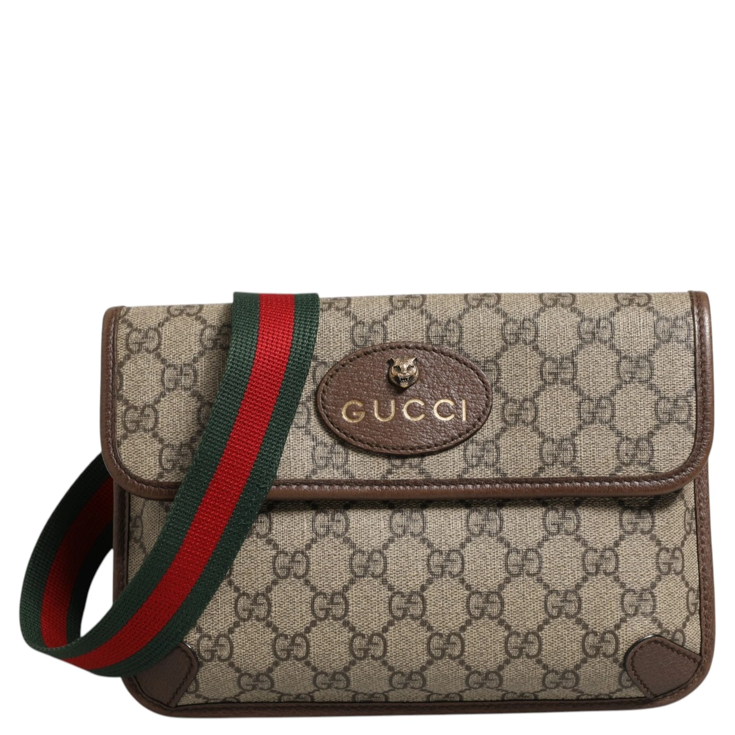 Supreme Monogram Neo Vintage Web Belt Bag Brown