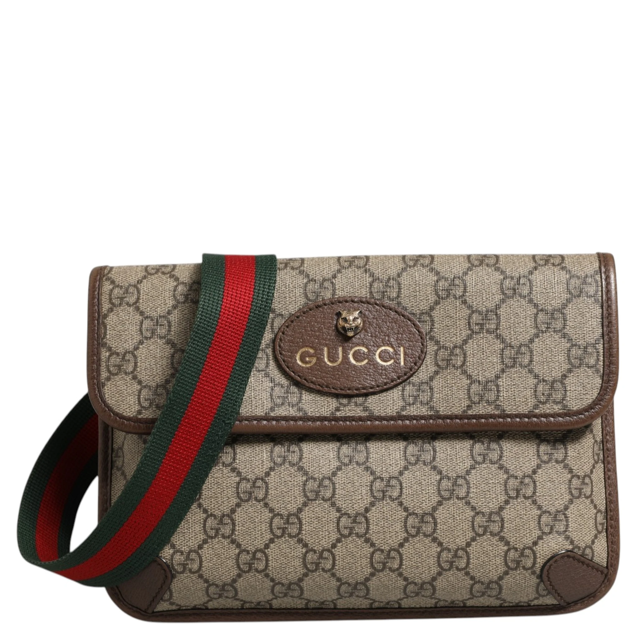 Supreme Monogram Neo Vintage Web Belt Bag Brown