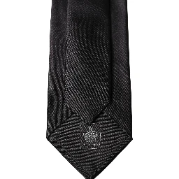 Black Satin 100% Silk Adjustable Women Tied Necktie Tie