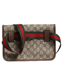 Supreme Monogram Neo Vintage Web Belt Bag Brown