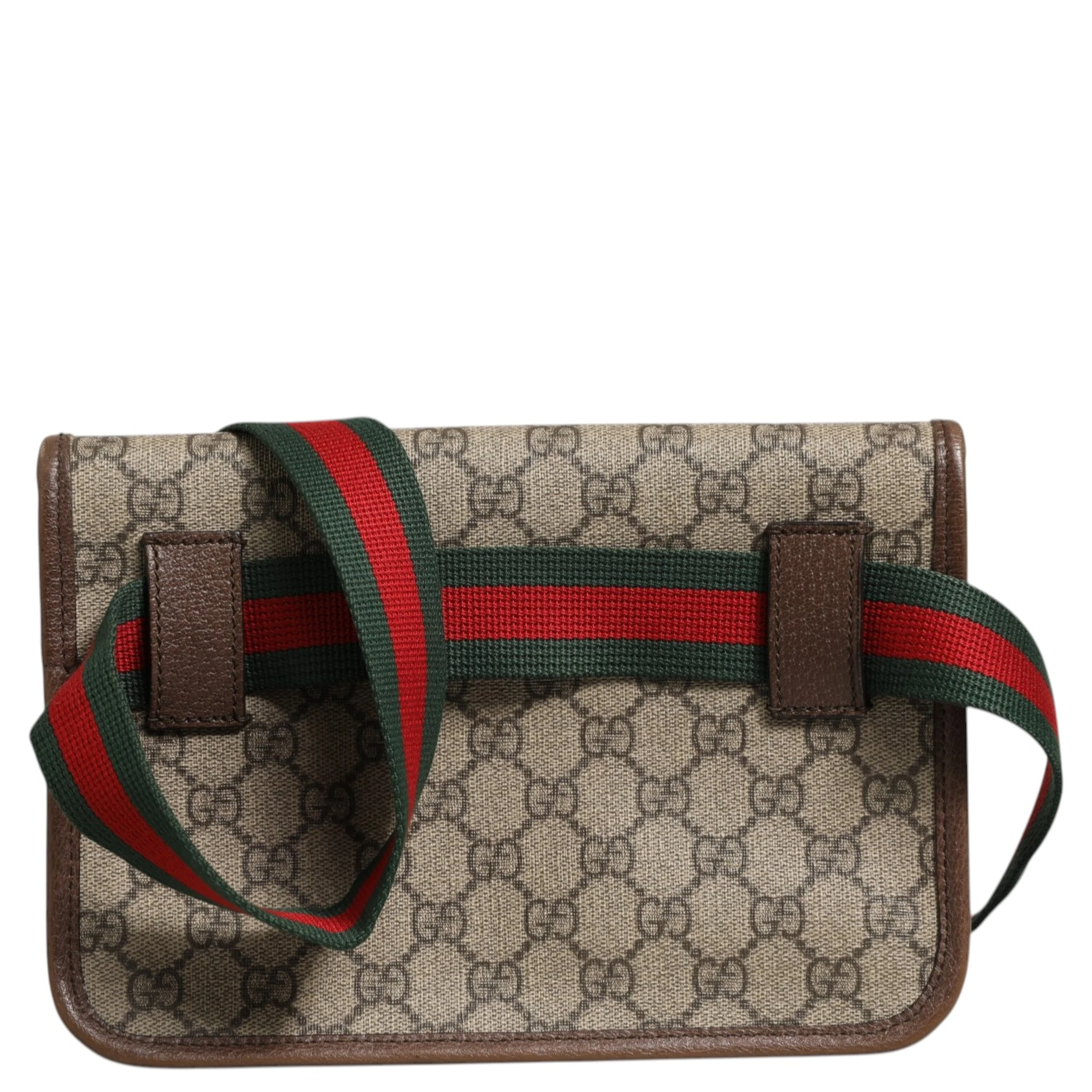 Supreme Monogram Neo Vintage Web Belt Bag Brown