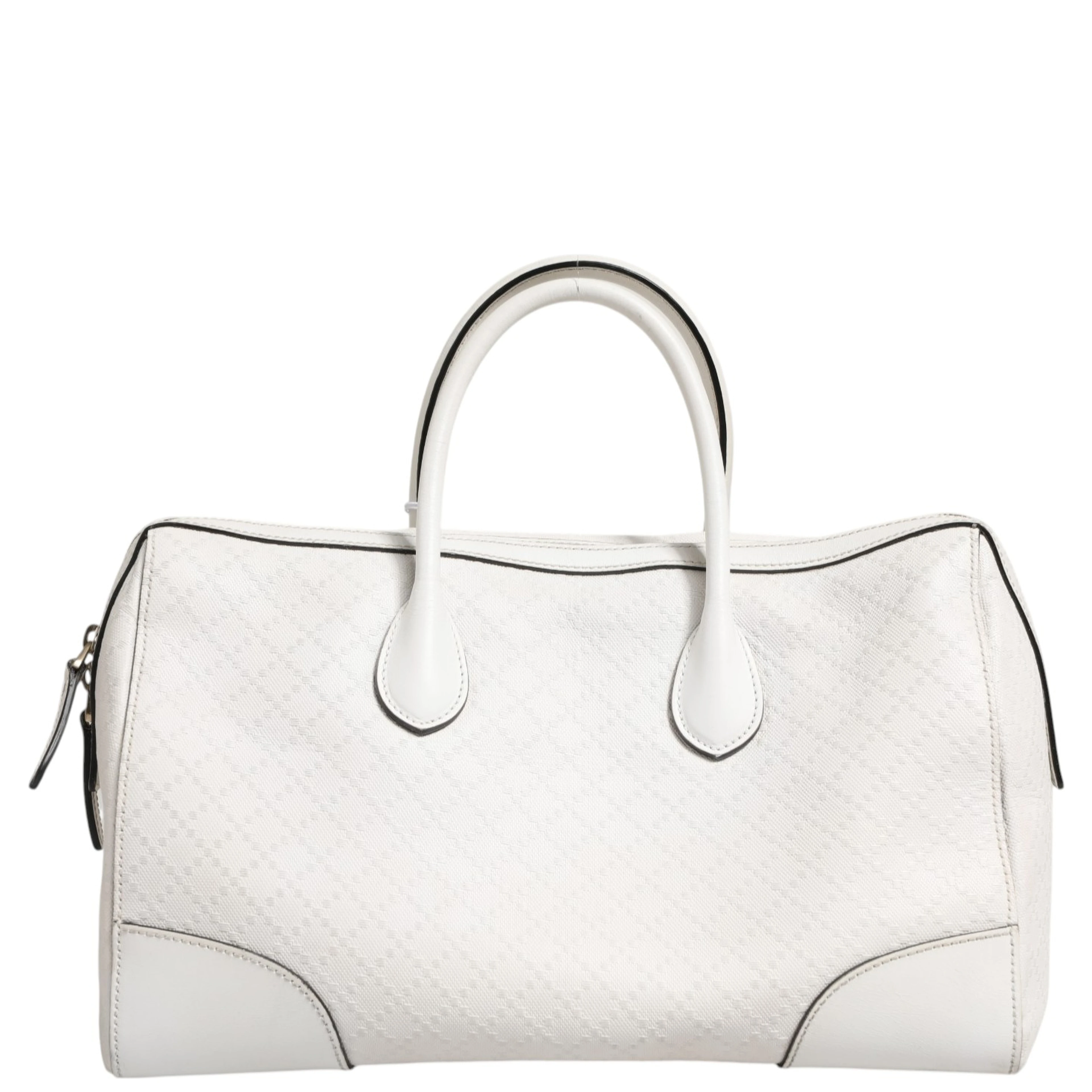 Medium Diamante Leather Boston Bag