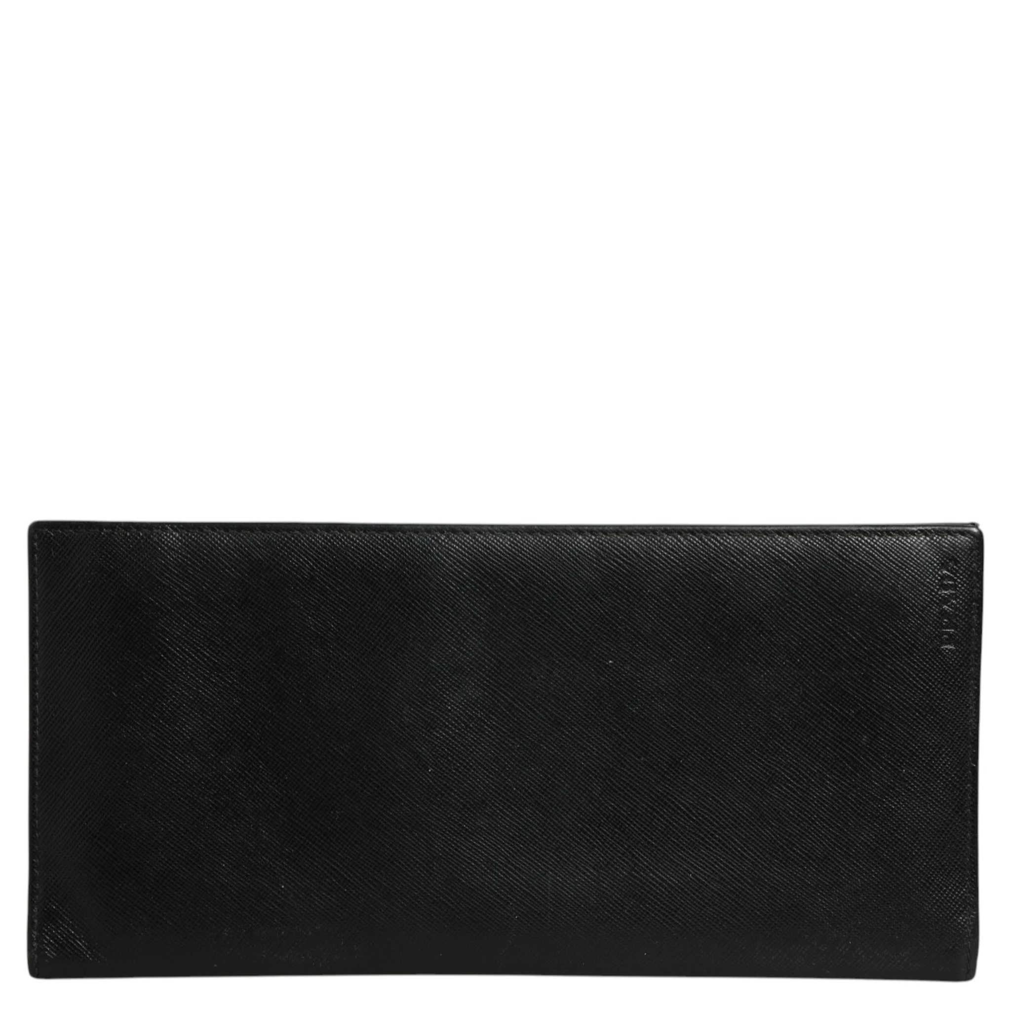 Saffiano Leather Slim Card Holder Wallet