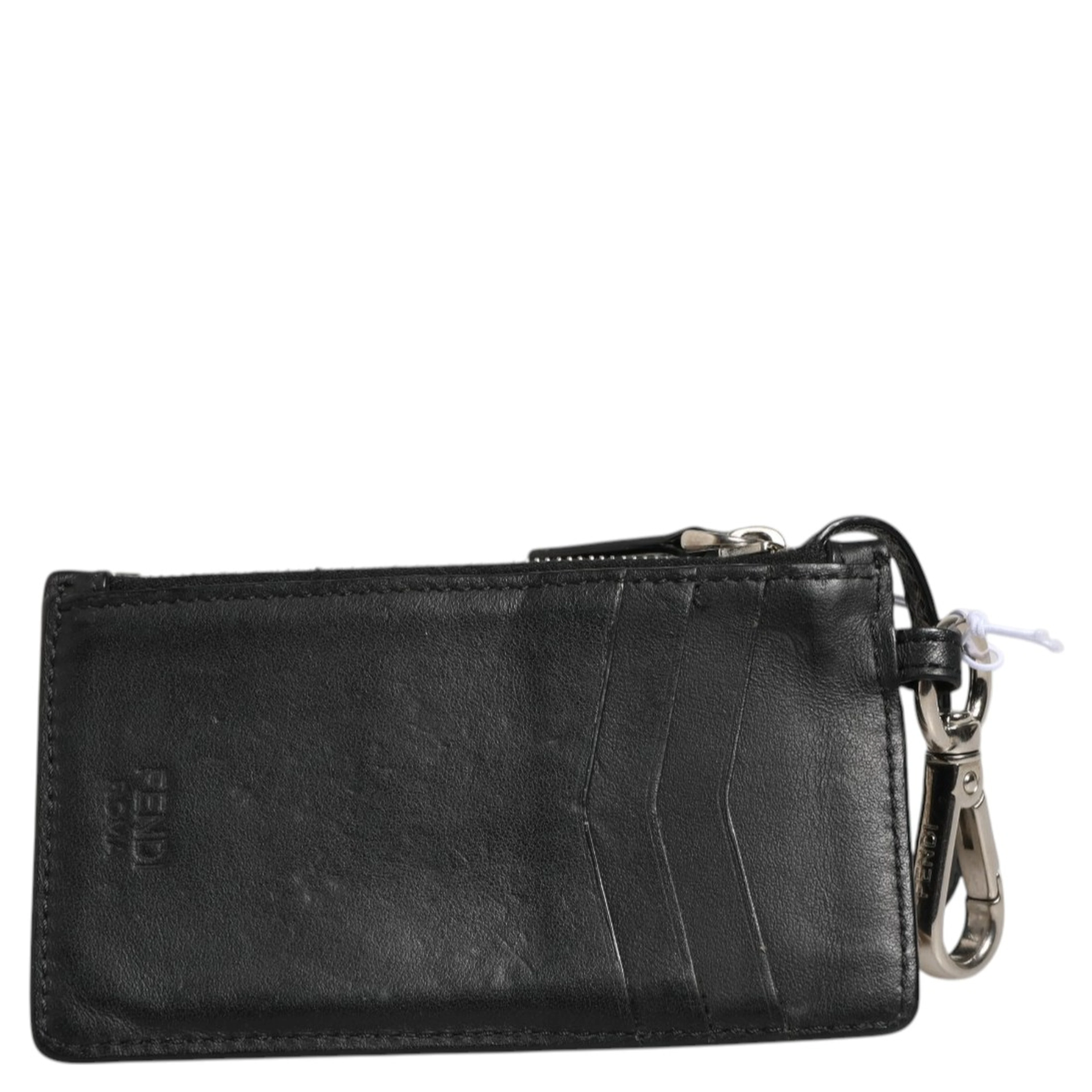 Vitello Liberty Studded Coin Pouch Key Case Ardesia