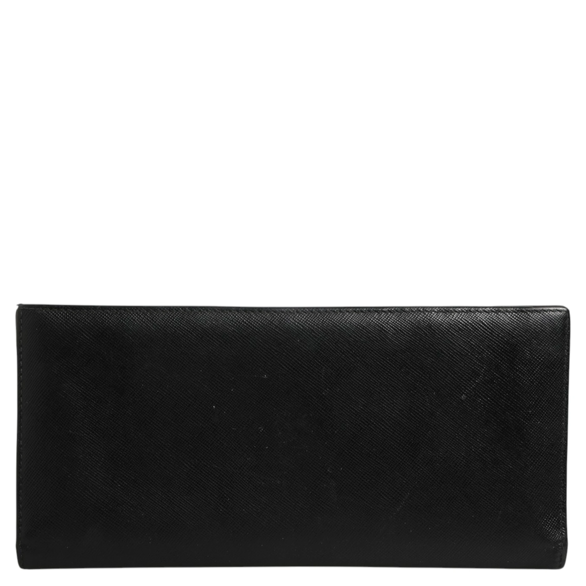 Saffiano Leather Slim Card Holder Wallet