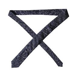 Navy Blue Textured Silk Adjustable Men Tied Necktie Tie