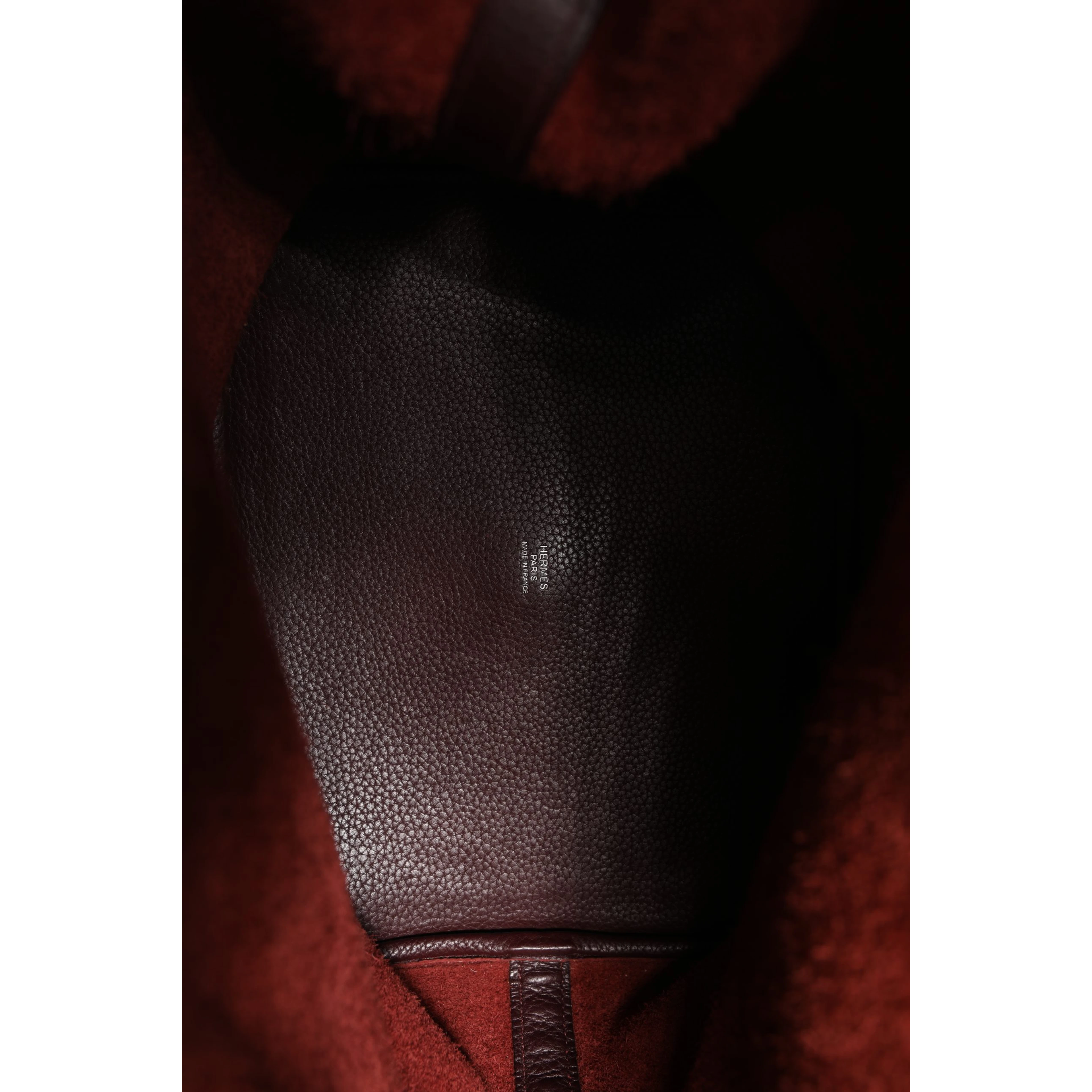 Picotin Taurillon Clemence Chocolate Handbag