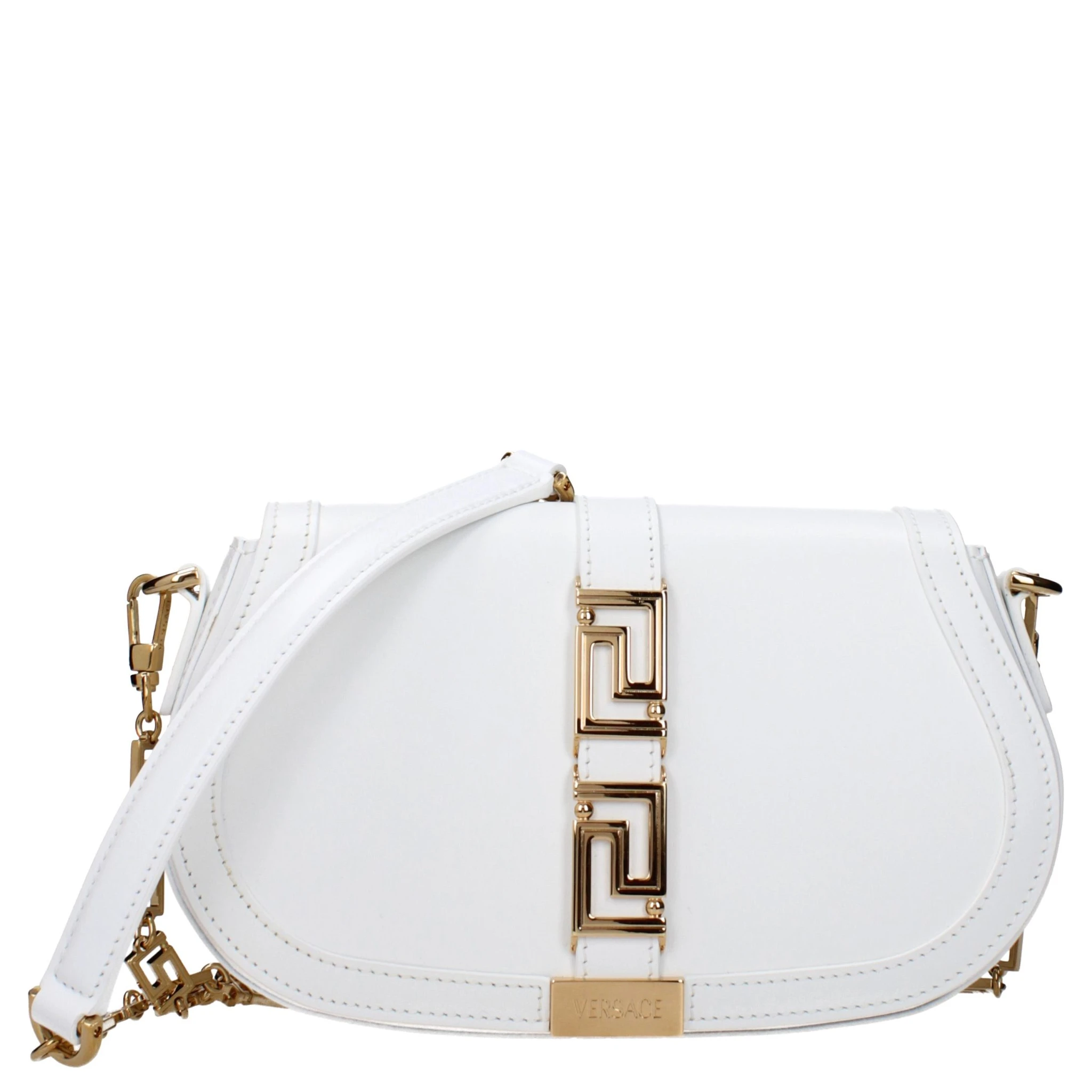 White Leather Crossbody Bag