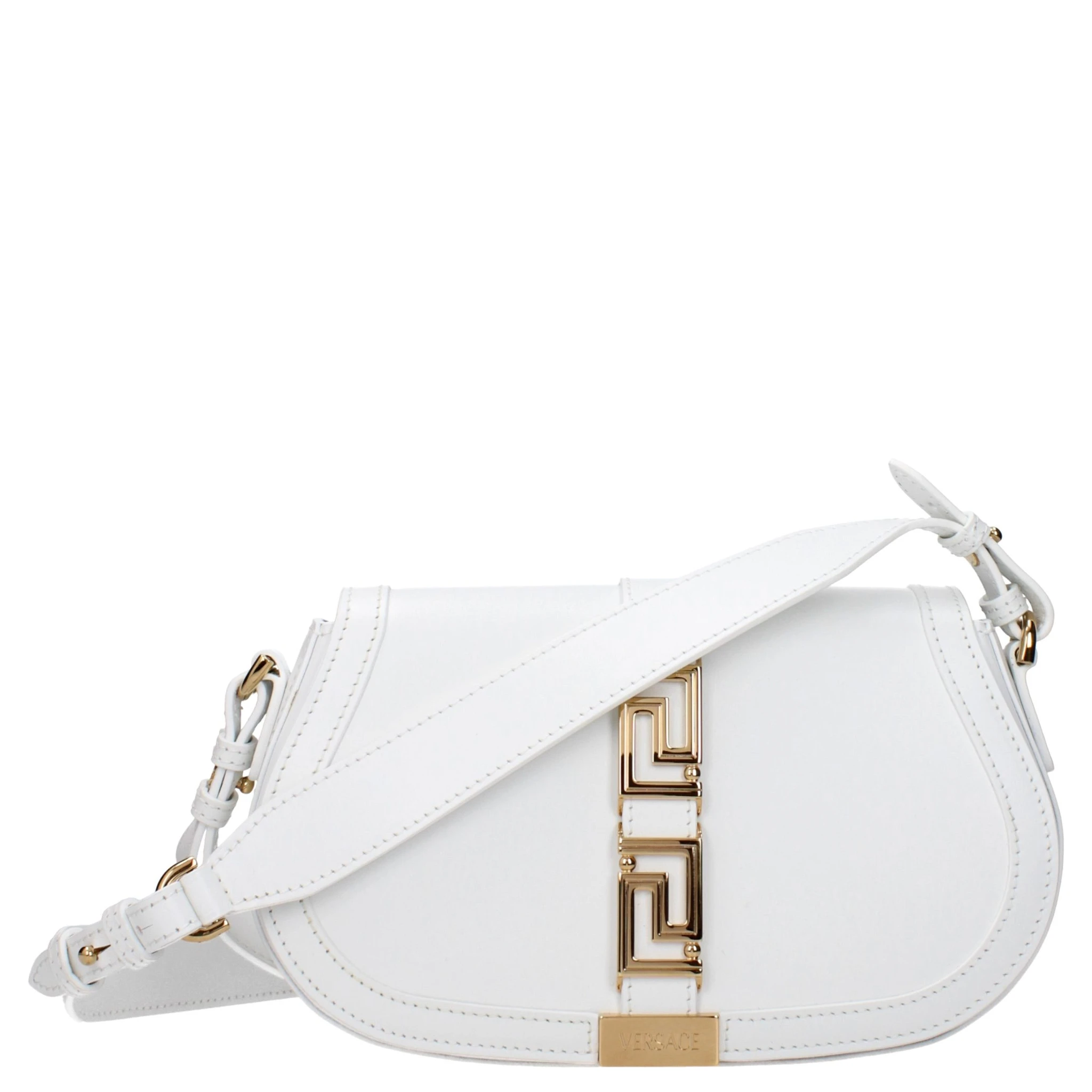 White Leather Crossbody Bag