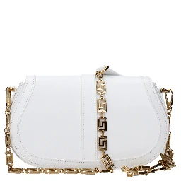White Leather Crossbody Bag