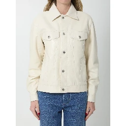 Intrecciato leather jacket