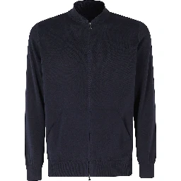 MAGLIA BOMBER ZIP CREPE COTONE