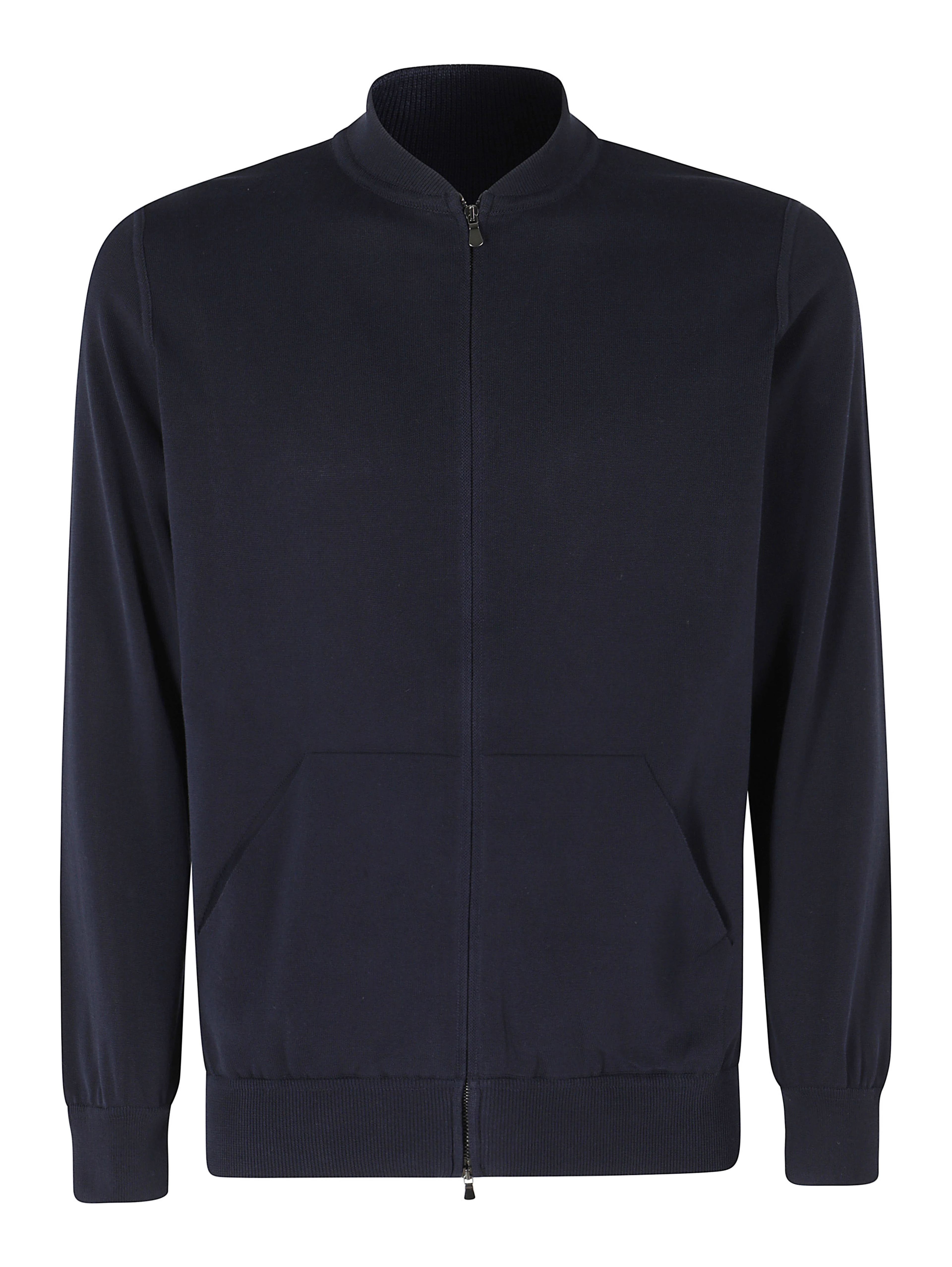 MAGLIA BOMBER ZIP CREPE COTONE