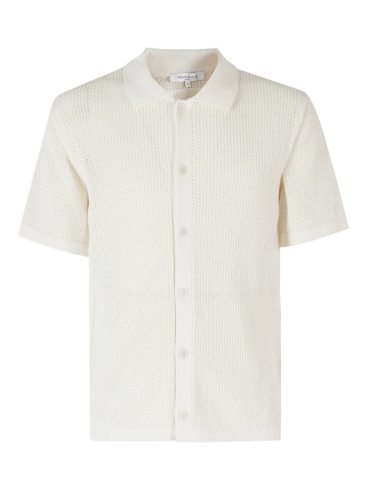 OPEN KNIT SHORT SLEEVE CARDIGAN