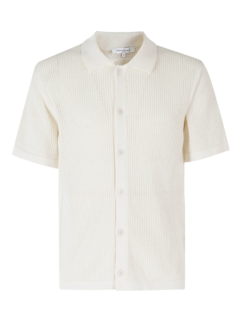 OPEN KNIT SHORT SLEEVE CARDIGAN