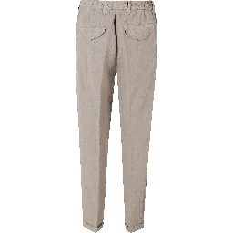 PANTA LACCIO LINO ELASTICO IN VITA