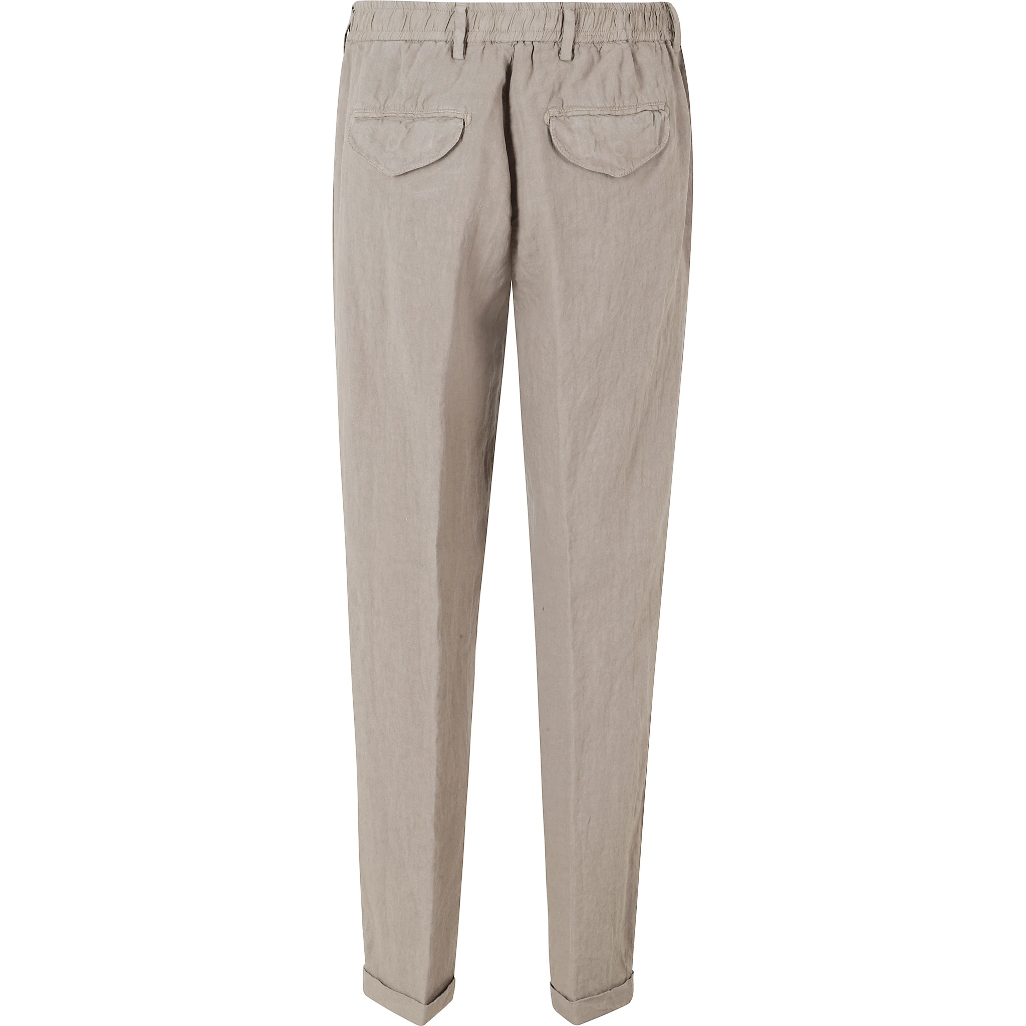 PANTA LACCIO LINO ELASTICO IN VITA