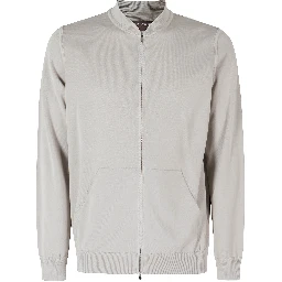 MAGLIA BOMBER ZIP CREPE COTONE