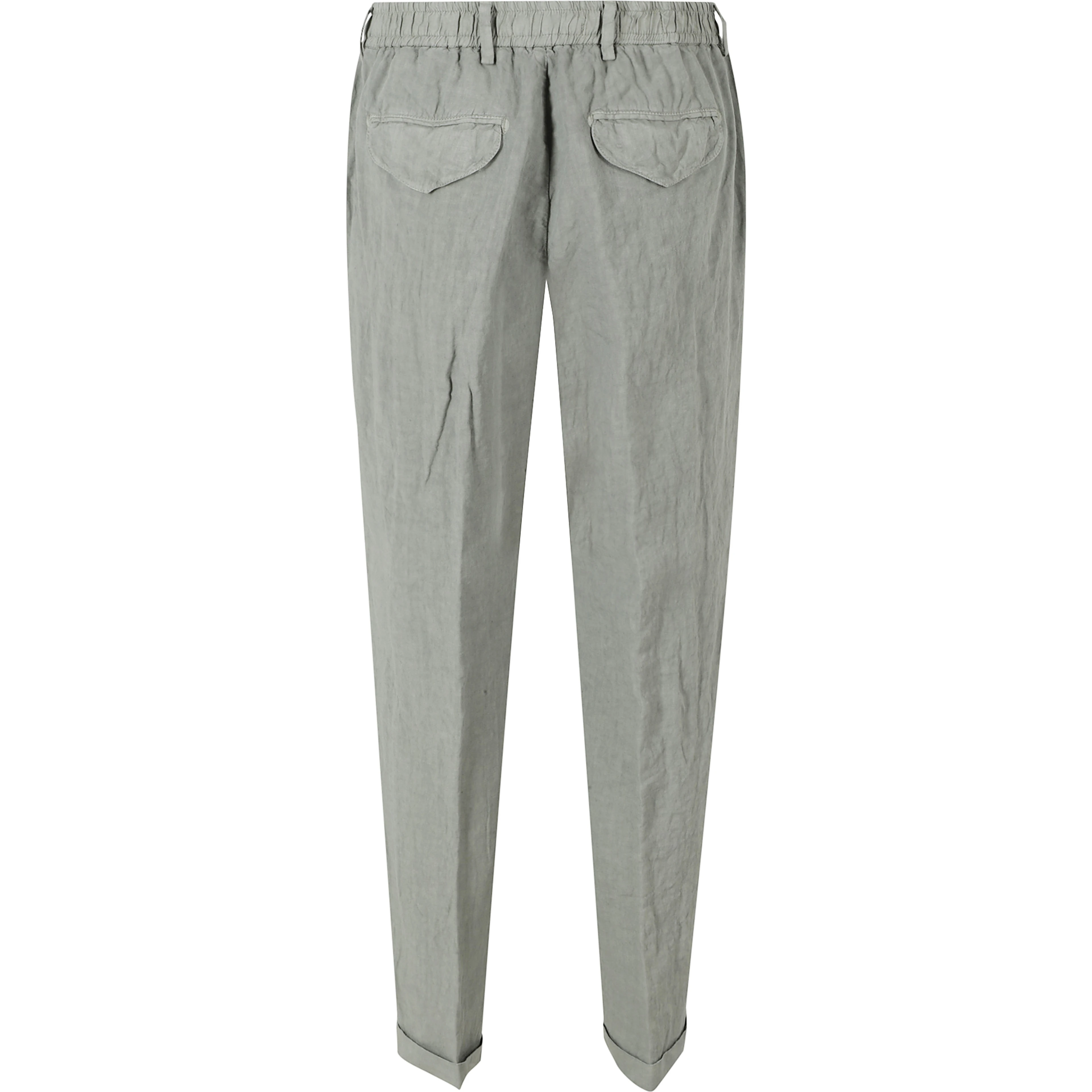 PANTA LACCIO LINO ELASTICO IN VITA
