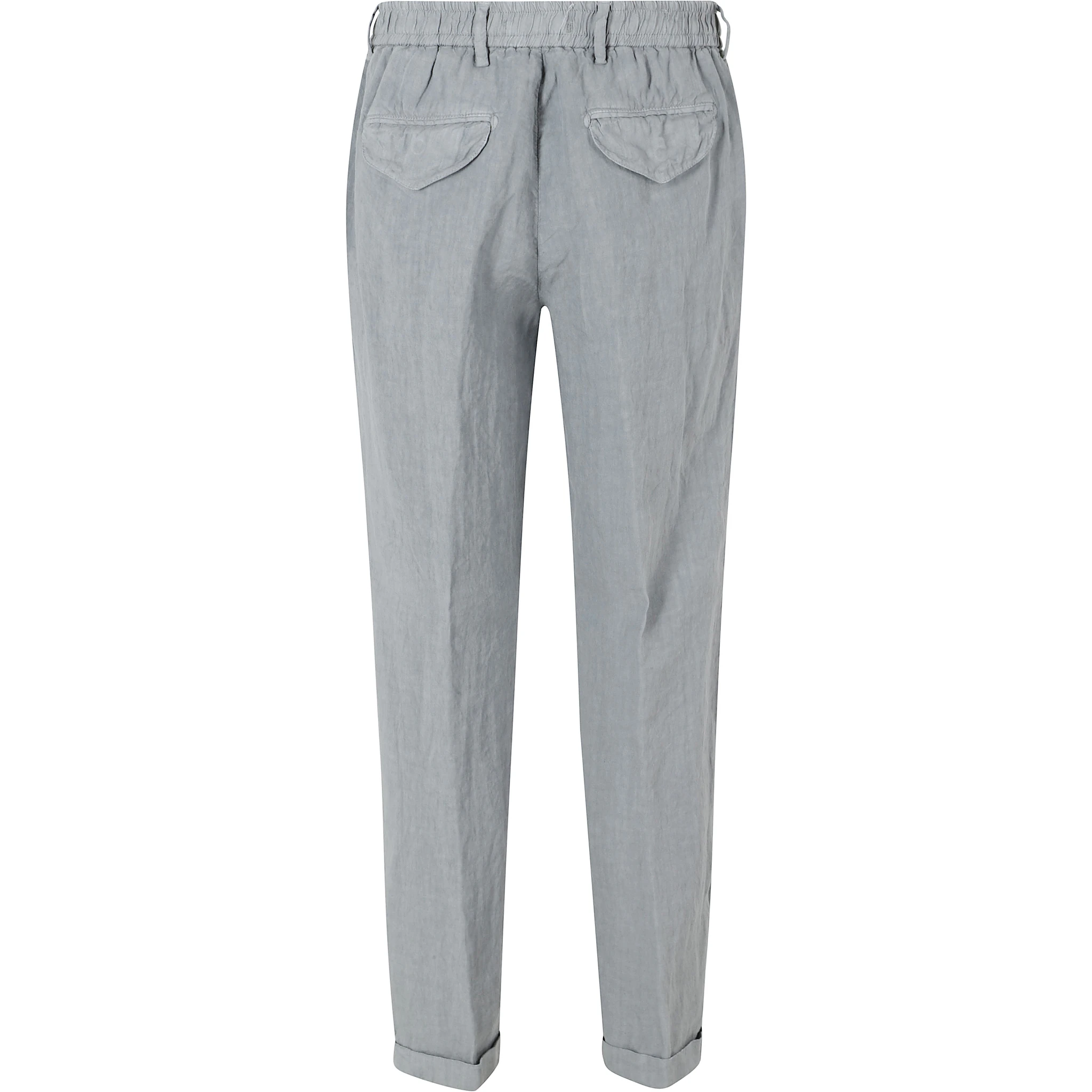 PANTA LACCIO LINO ELASTICO IN VITA