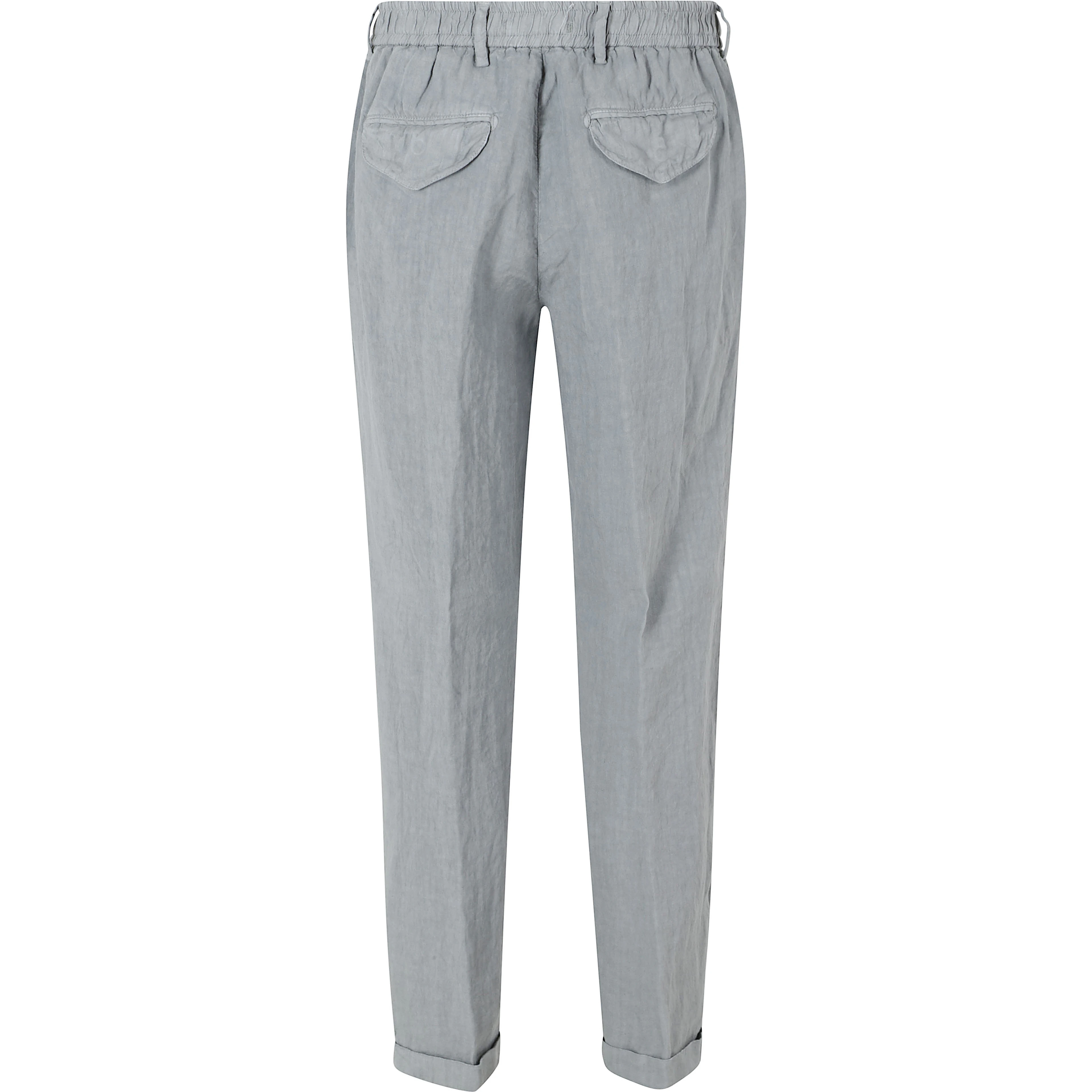 PANTA LACCIO LINO ELASTICO IN VITA