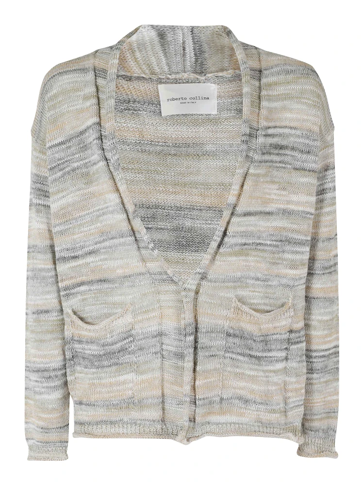 CARDIGAN ML OVER MOULINE