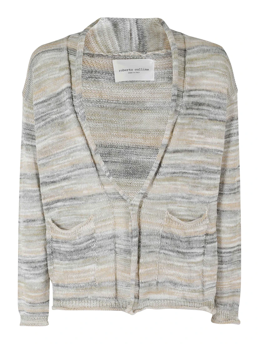 CARDIGAN ML OVER MOULINE