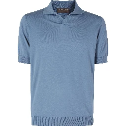 POLO COLLO SKIPPER COTONE CREPE