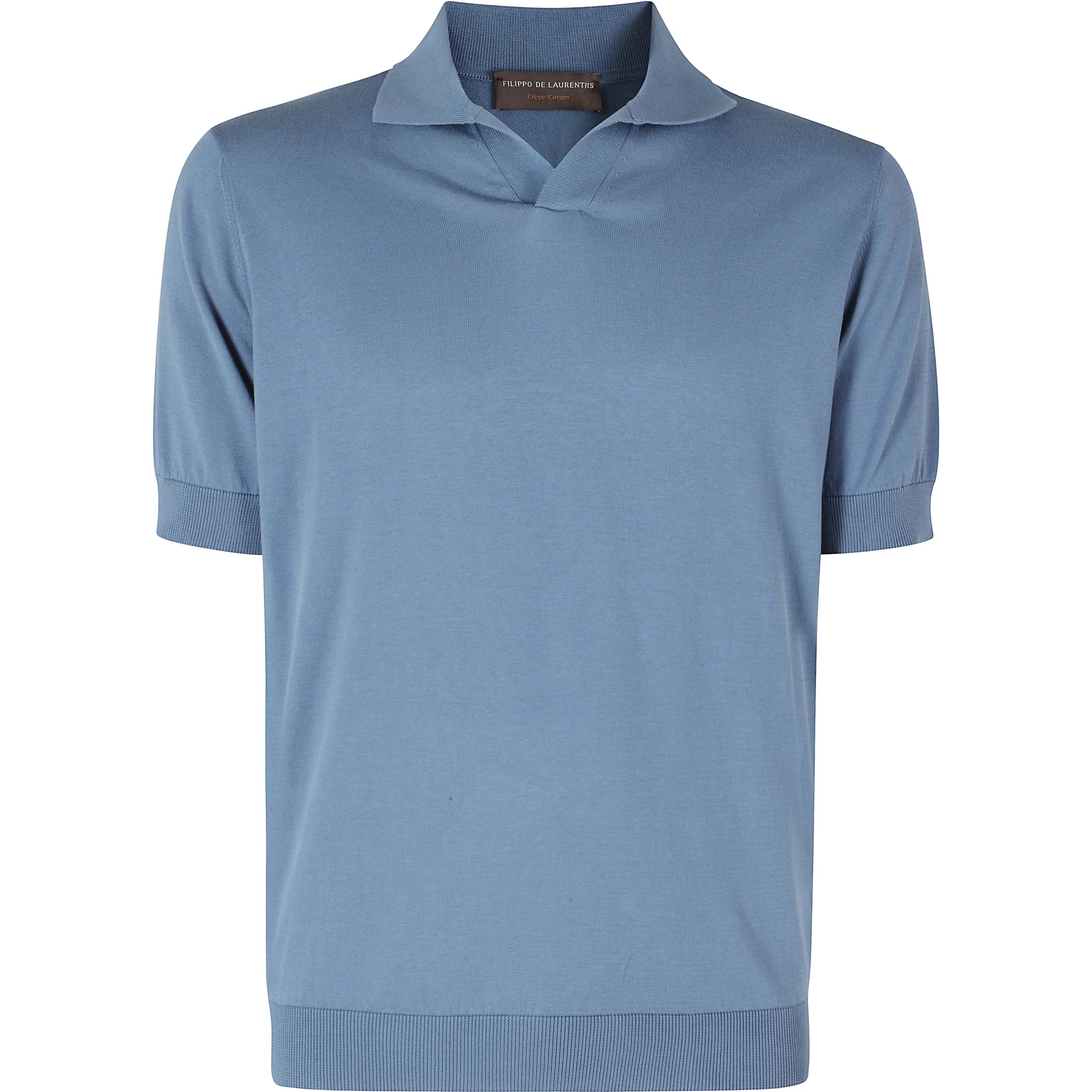 POLO COLLO SKIPPER COTONE CREPE