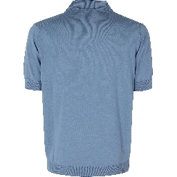 POLO COLLO SKIPPER COTONE CREPE