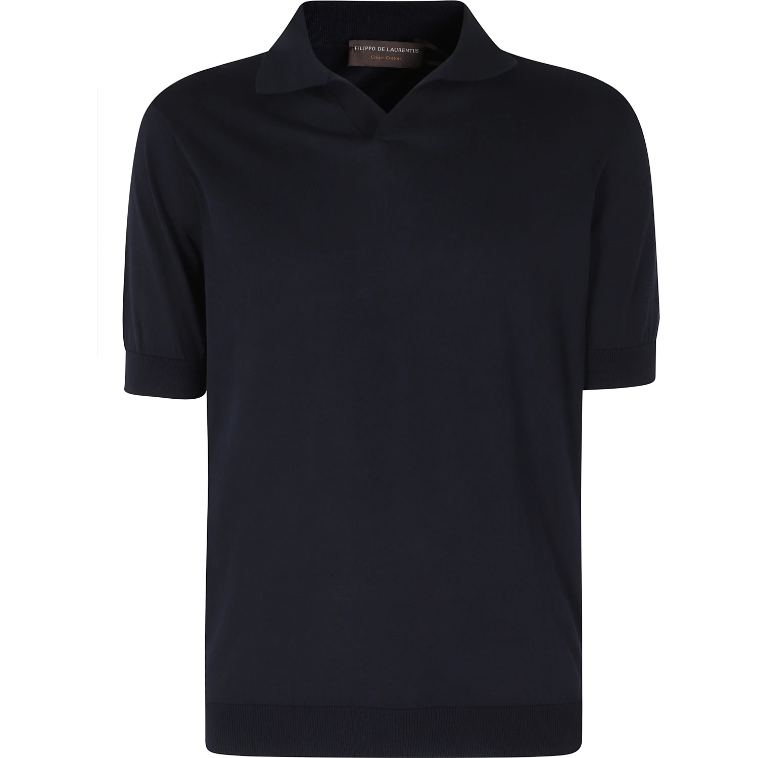 POLO COLLO SKIPPER COTONE CREPE