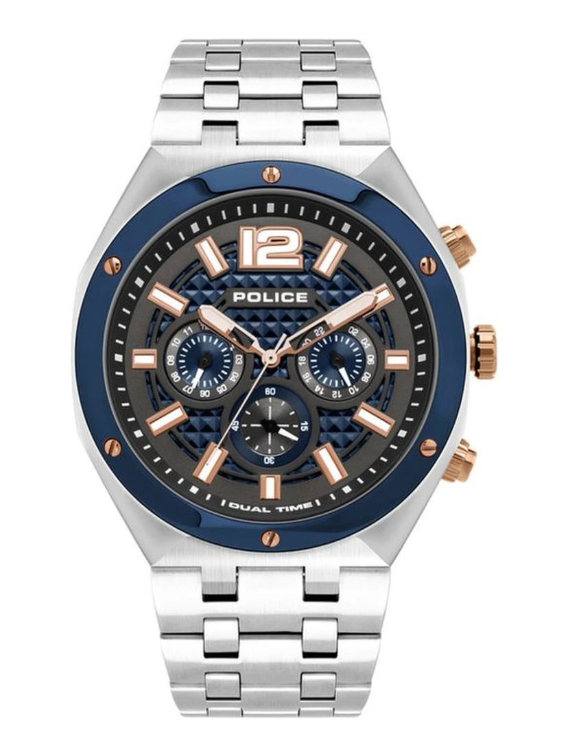 Gray Stainless Steel Dress Watch