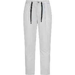 Gray Elastane Casual Pants