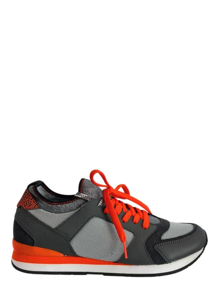 Orange Rubber Men Sneakers
