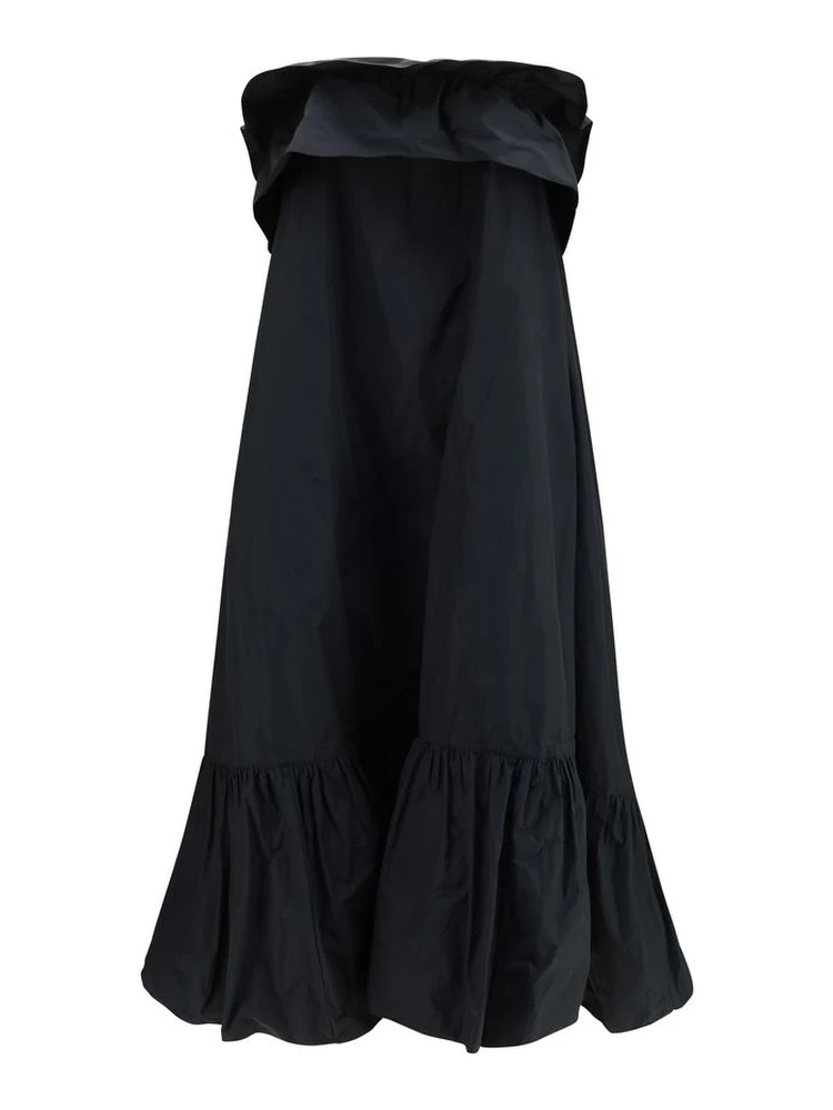 Black Polyester Casual Dress