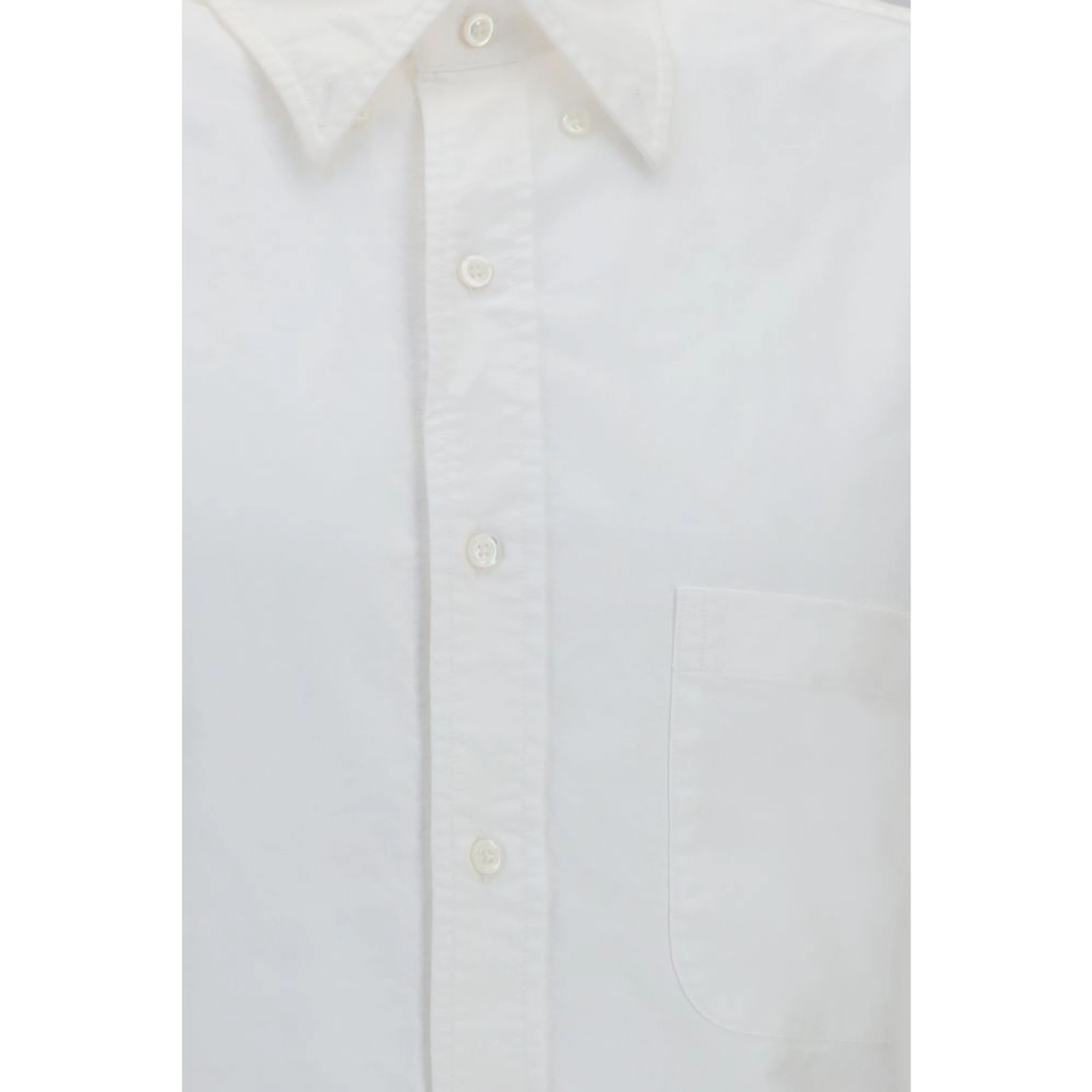 White Cotton Shortsleeve Shirt
