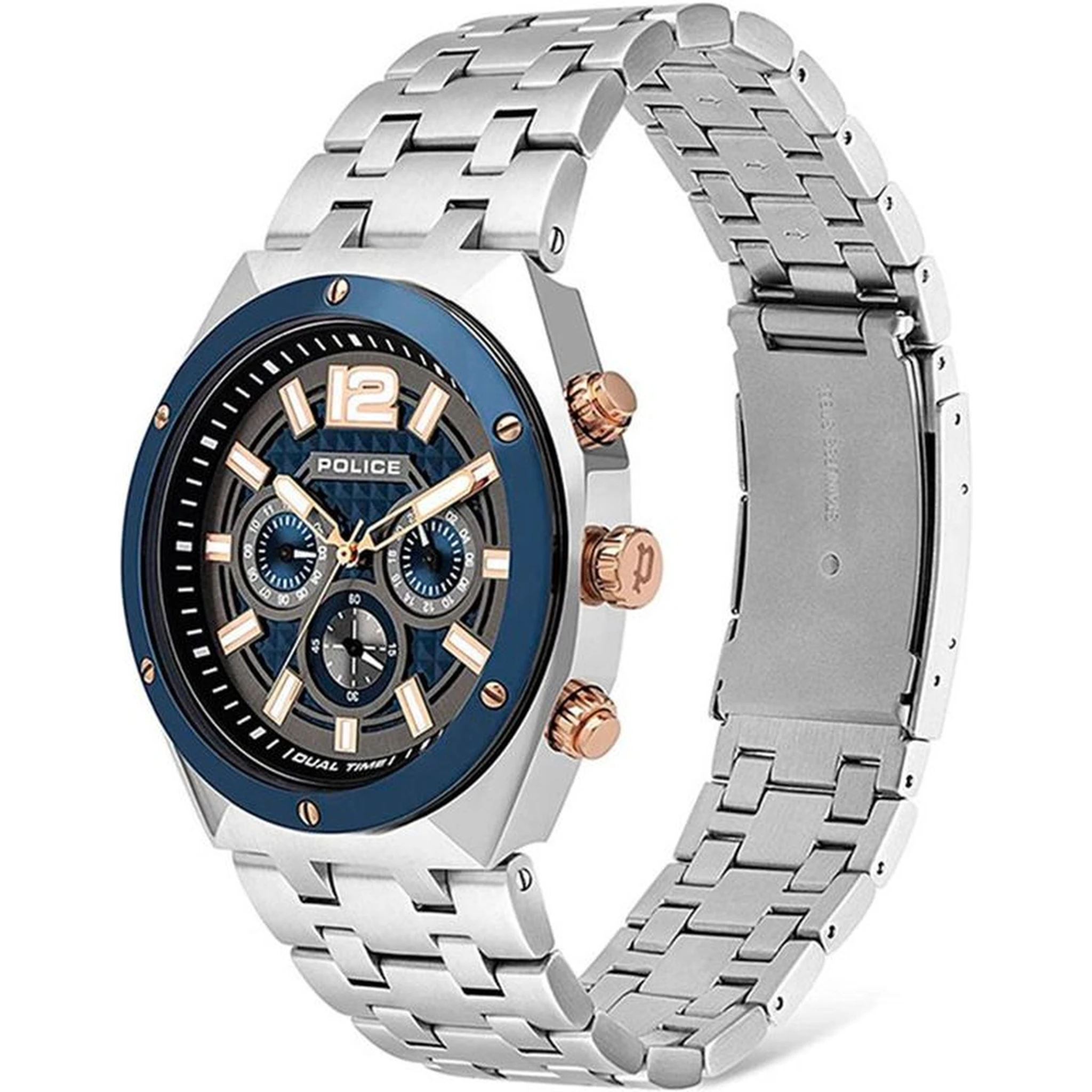Gray Stainless Steel Dress Watch