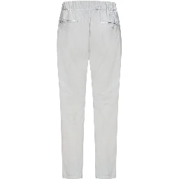 Gray Elastane Casual Pants