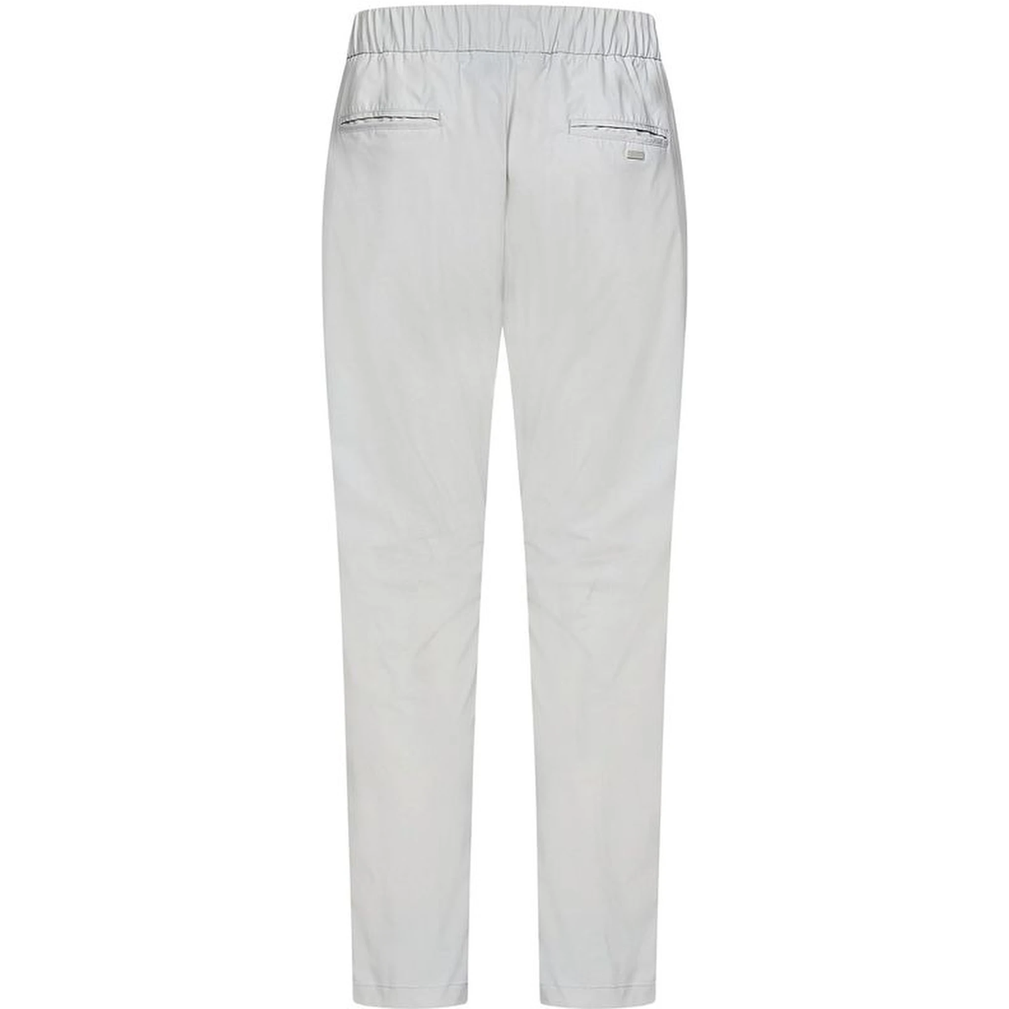 Gray Elastane Casual Pants