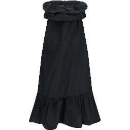 Black Polyester Casual Dress