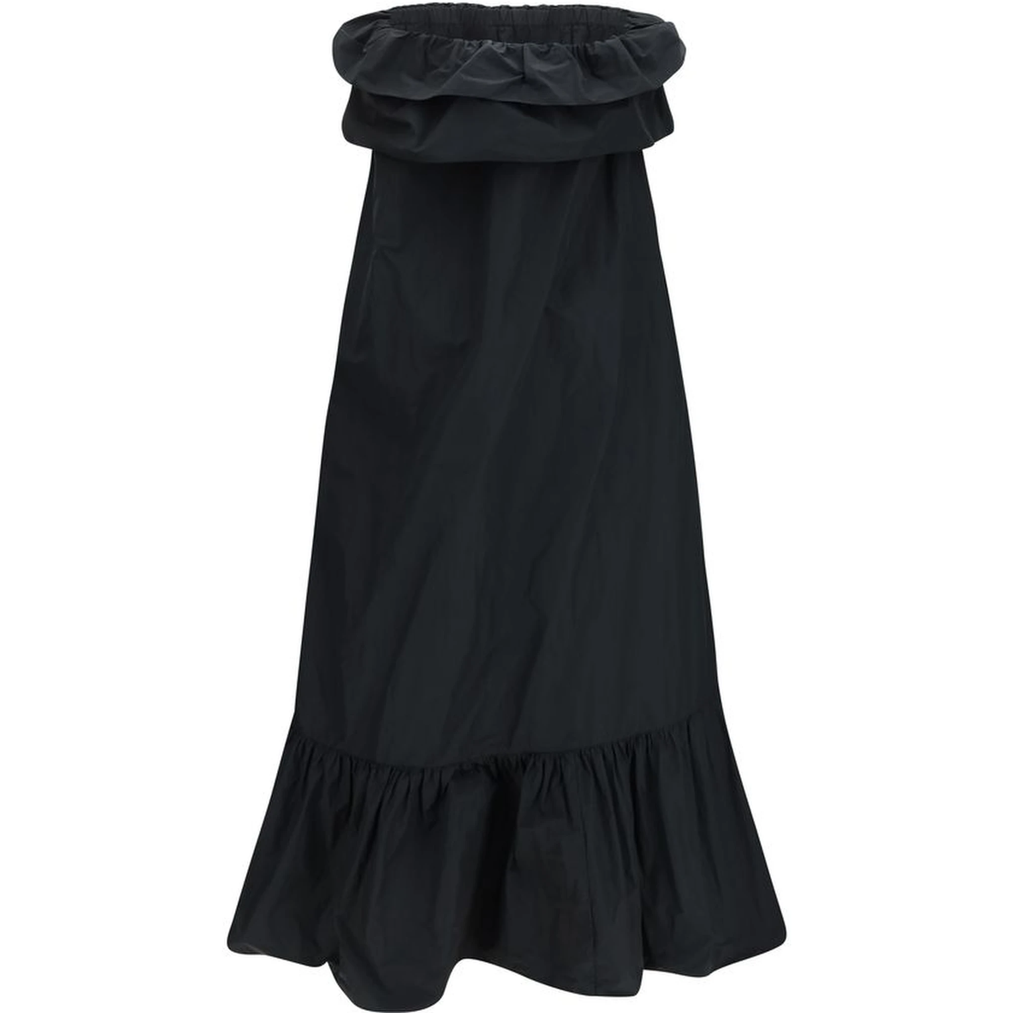 Black Polyester Casual Dress