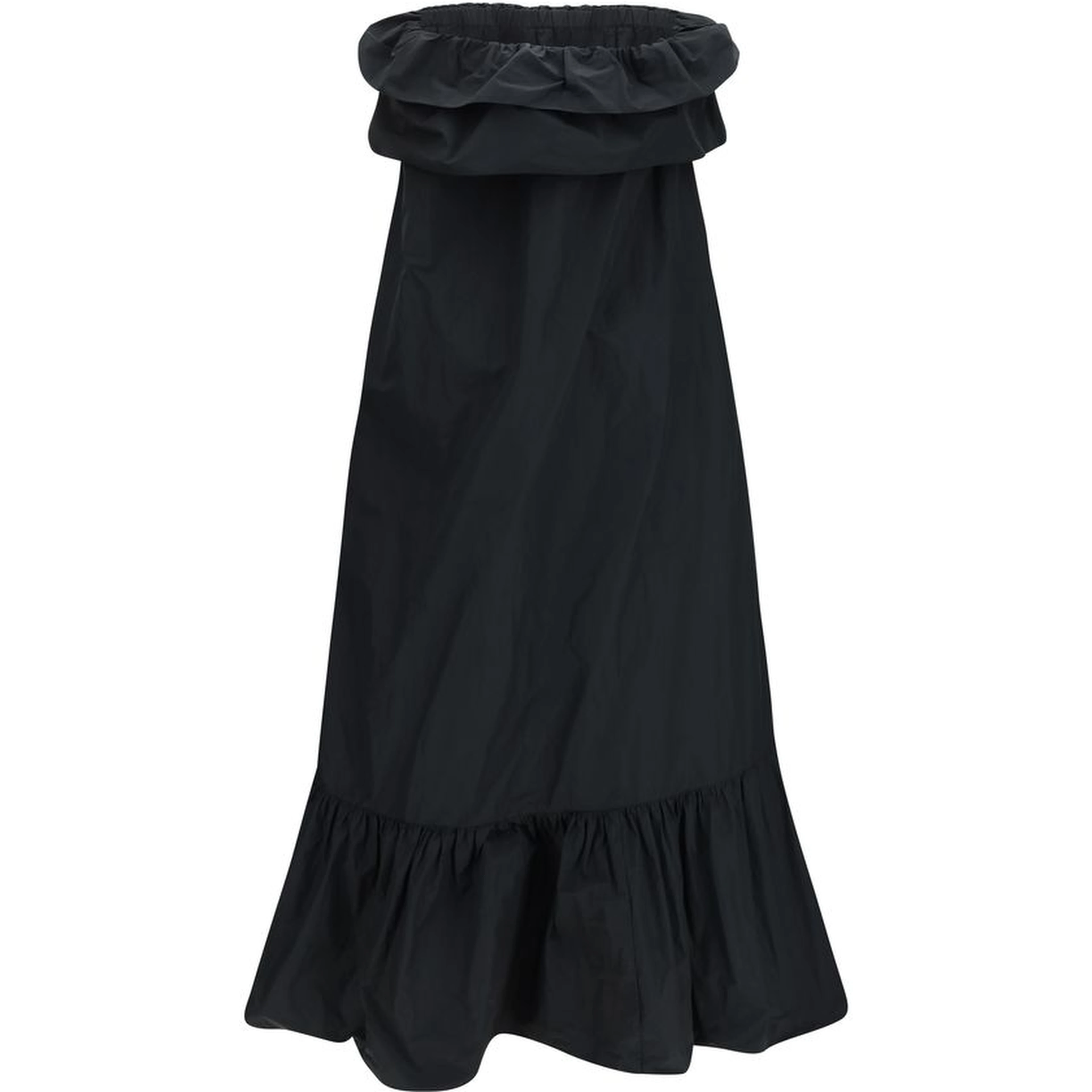 Black Polyester Casual Dress