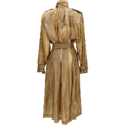 Beige Polyamide Trench Coat