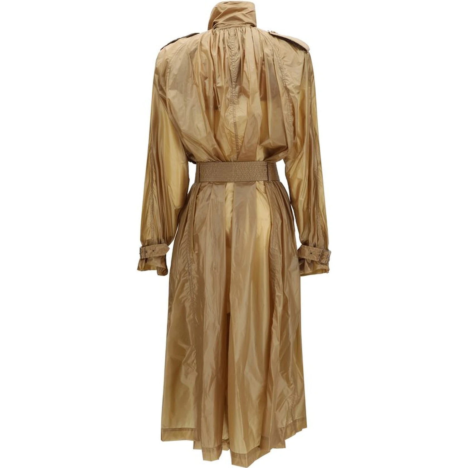 Beige Polyamide Trench Coat