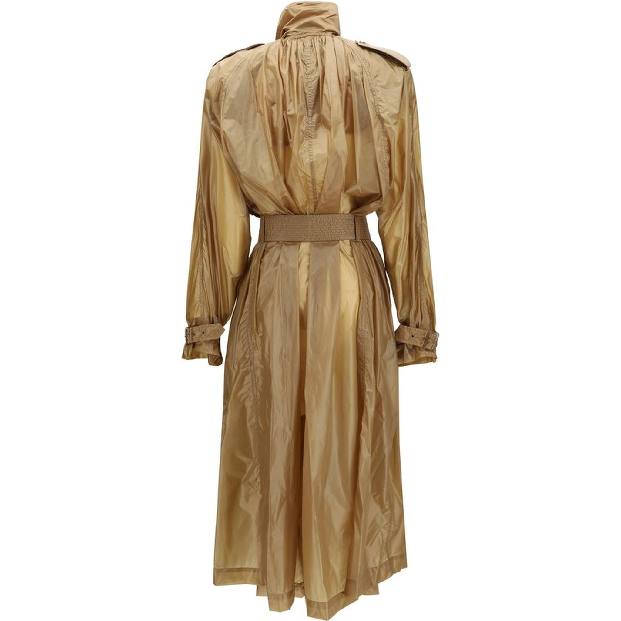 Beige Polyamide Trench Coat