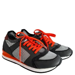 Orange Rubber Men Sneakers