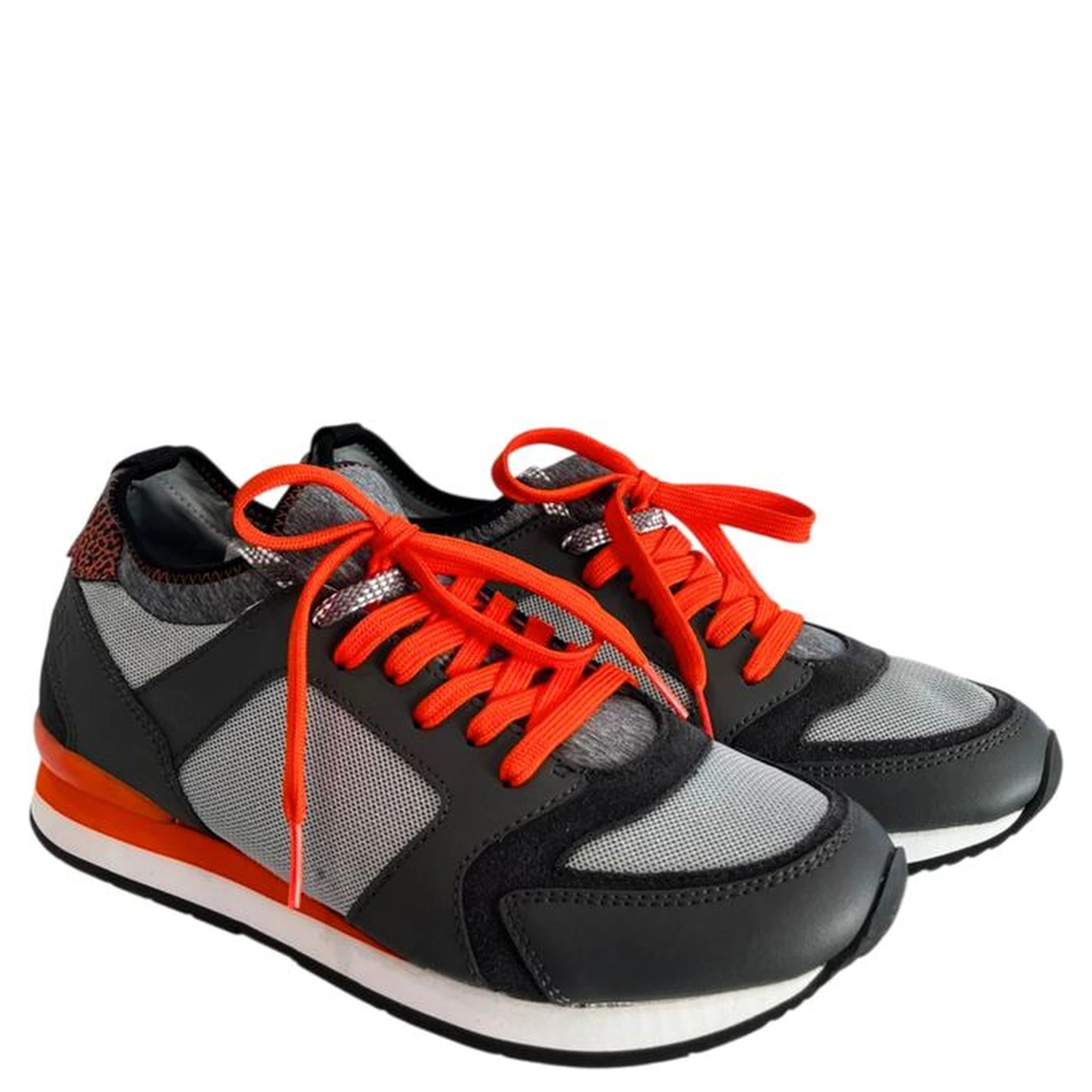Orange Rubber Men Sneakers