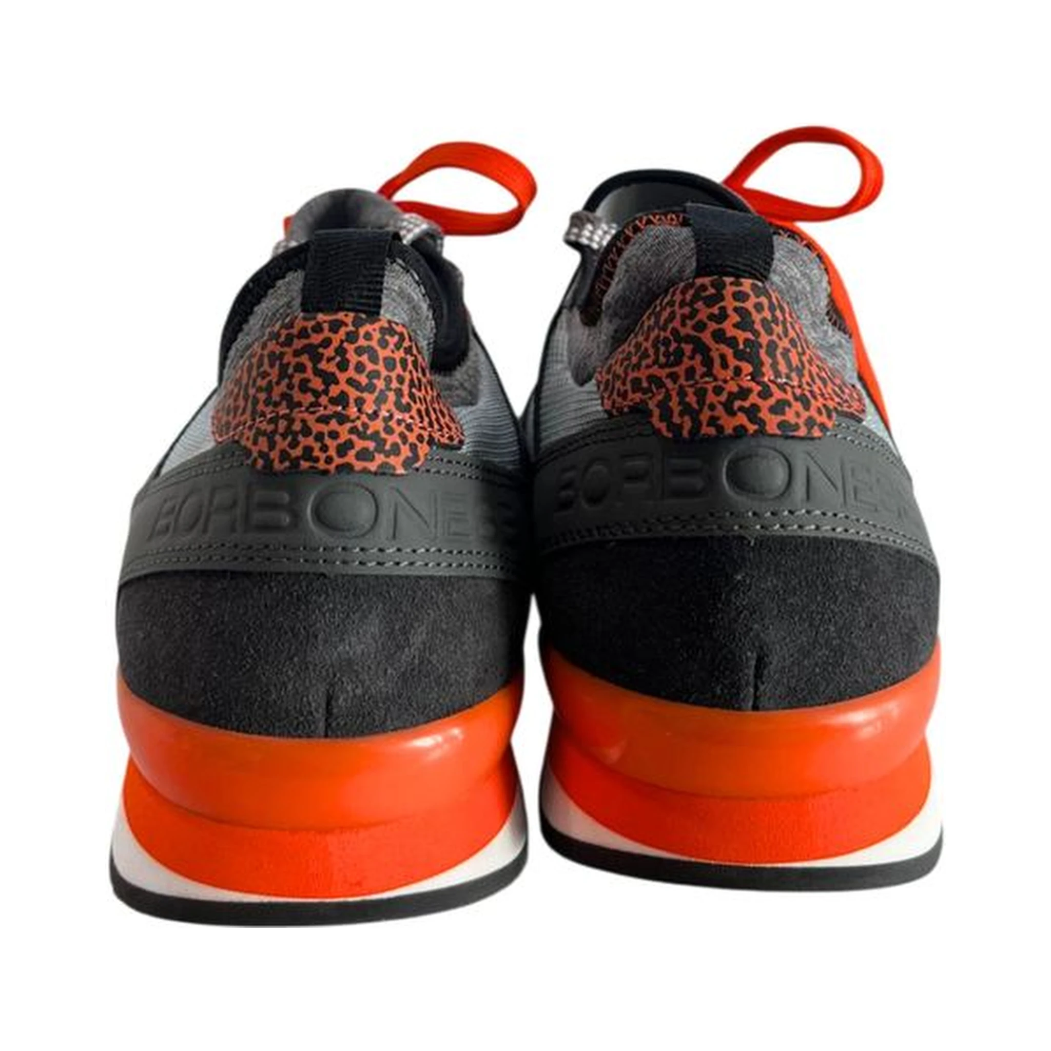 Orange Rubber Men Sneakers
